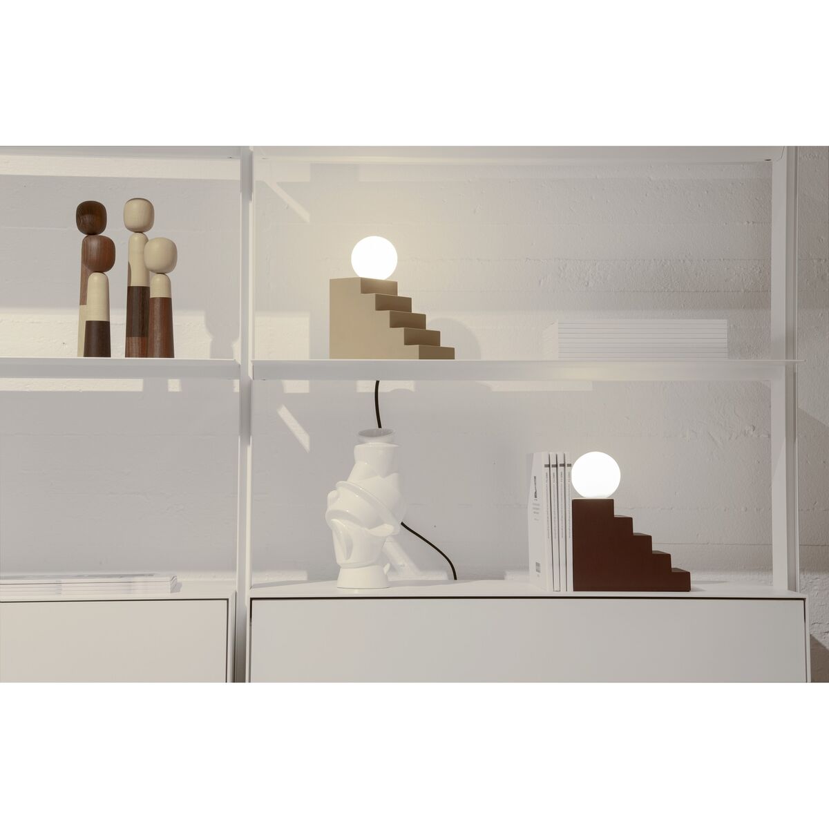 Stair V2 Table Lamp Red