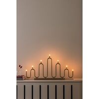 Globen Lighting Noel 7 Advent Candle Brushed Brass