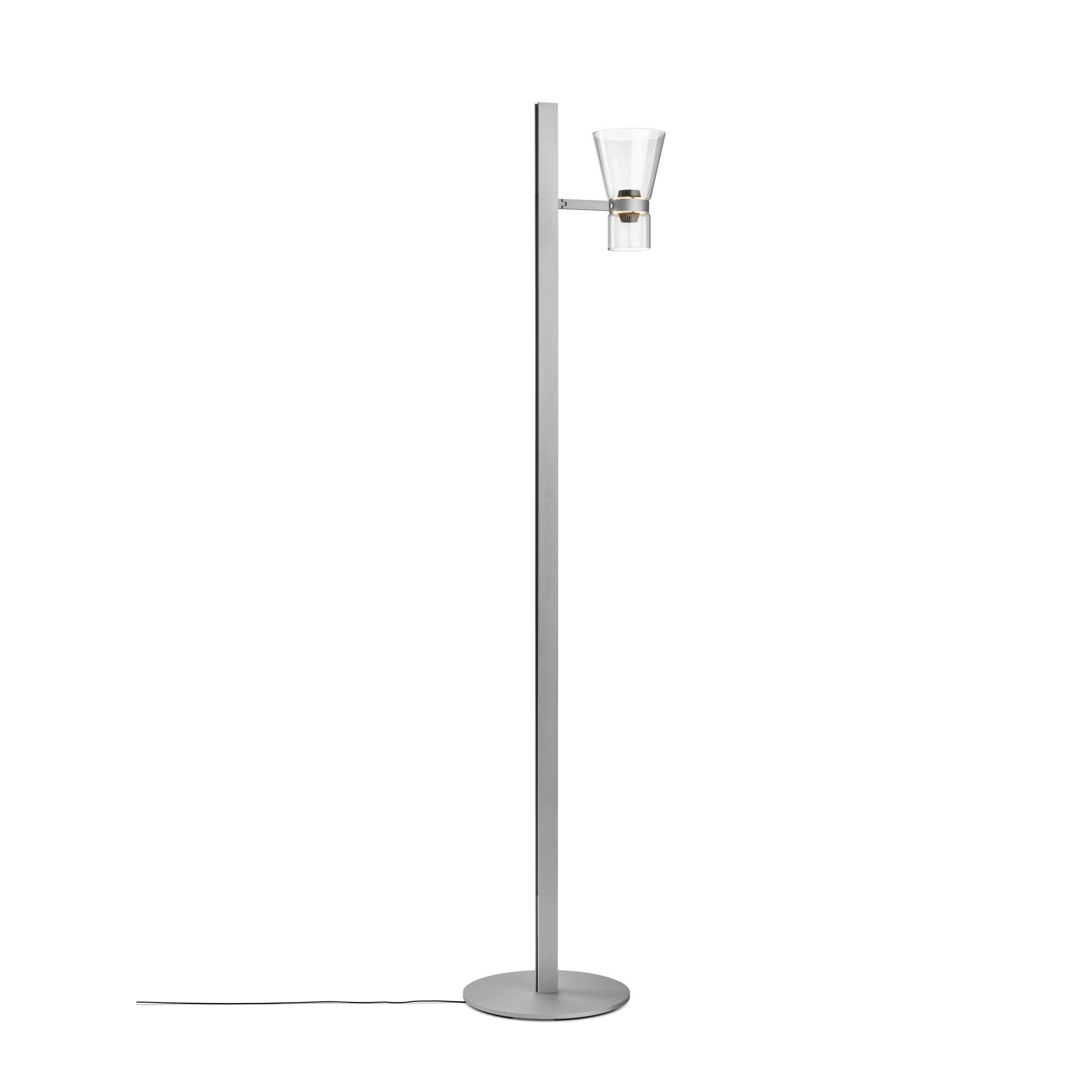 Lampadaire Conique Nocturne F1 Argent