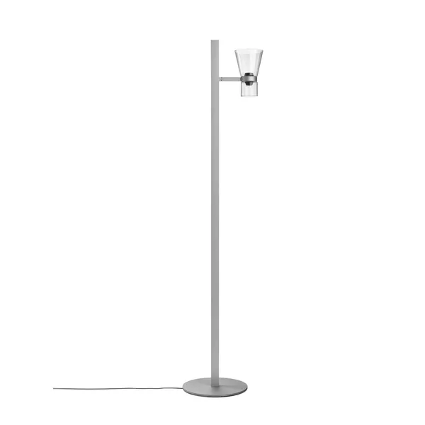 Nocturne F1 Cone Gulvlampe Sølv