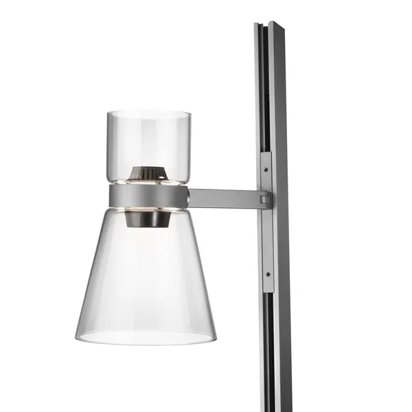 Nocturne F1 Cone Gulvlampe Sølv
