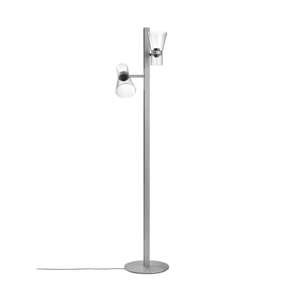 Nocturne F2 Cone Floor Lamp Silver