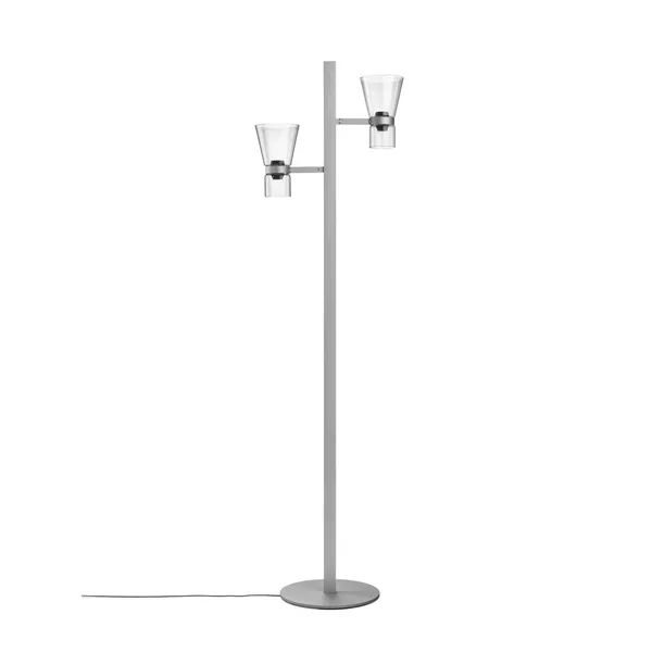Nocturne F2 Cone Floor Lamp Silver