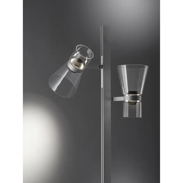 Nocturne F2 Cone Floor Lamp Silver