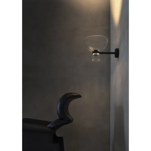 Nocturne Bowl Wall Lamp Black