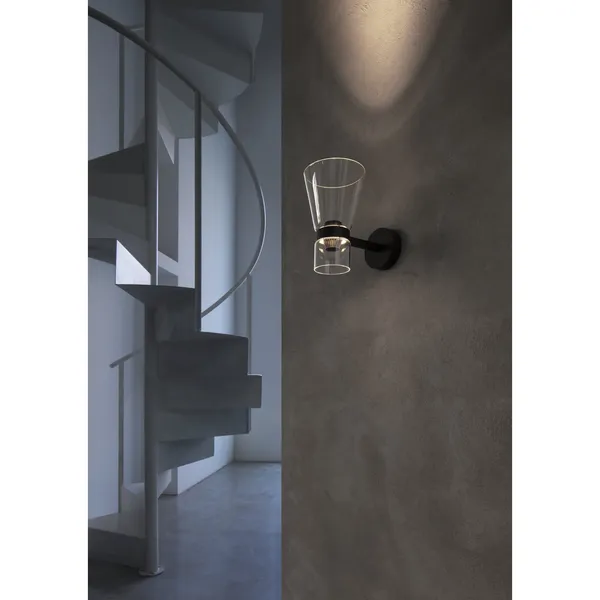 Nocturne Cone Wall Lamp Black
