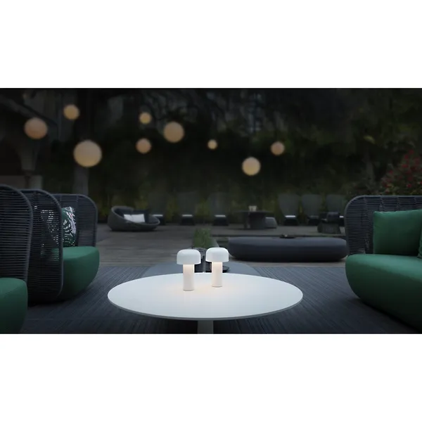 Bellhop Unplugged Table Lamp White