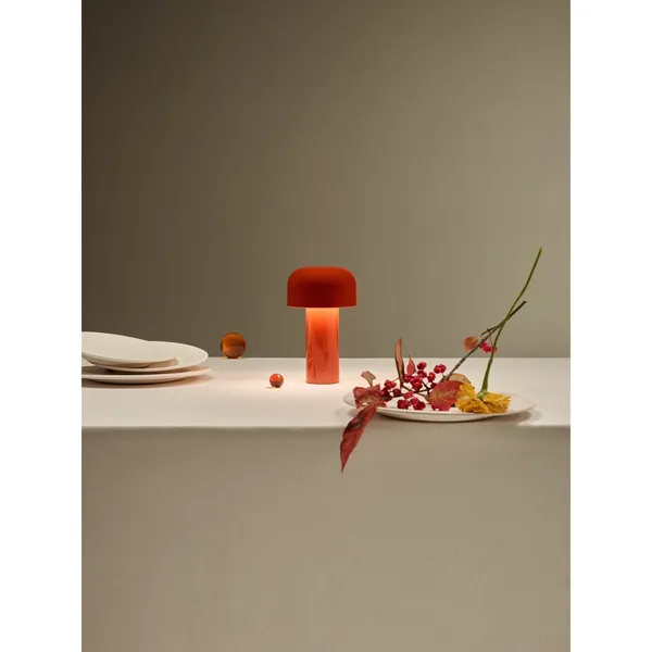 Bellhop Unplugged Table Lamp Red