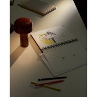 Bellhop Unplugged Table Lamp Red