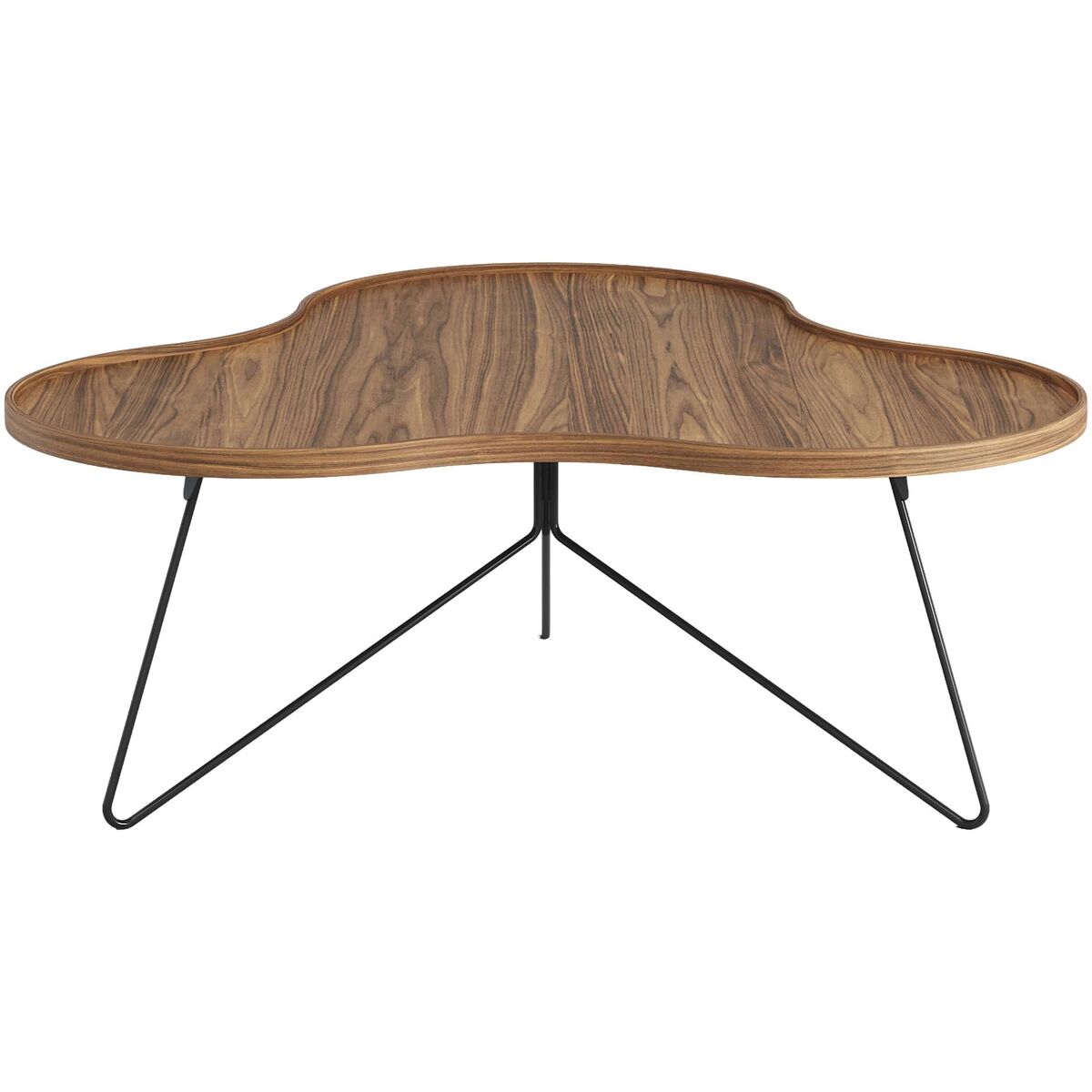 Flower Mono Coffee Table 114x45 Black/ Walnut