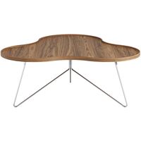 Flower Mono Coffee Table 114x45 Chrome/ Walnut