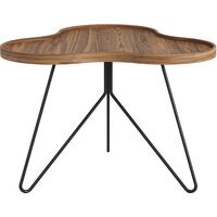 Flower Mono Coffee Table 66x45 Black/ Walnut