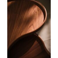 Flower Mono Coffee Table 66x45 Black/ Walnut