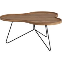 Flower Mono Coffee Table 90x39 Black/ Walnut