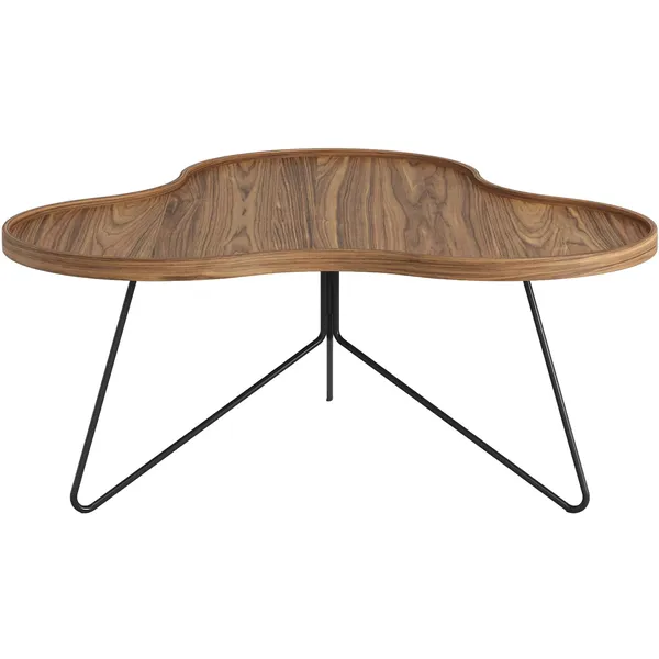 Flower Mono Coffee Table 90x39 Black/ Walnut