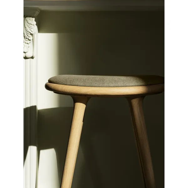 High Stool Barstol Sort Bøg/Ultra Sort Læder 69 cm