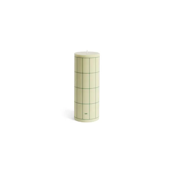 Column Kerze Groß Light Green/Dark Green