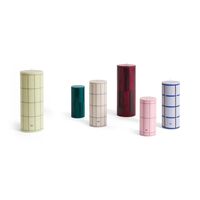 Column Kerze Groß Light Green/Dark Green