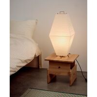 Paper Shade Prism Shade for Table/Floor Lamp Without Cord Classic White