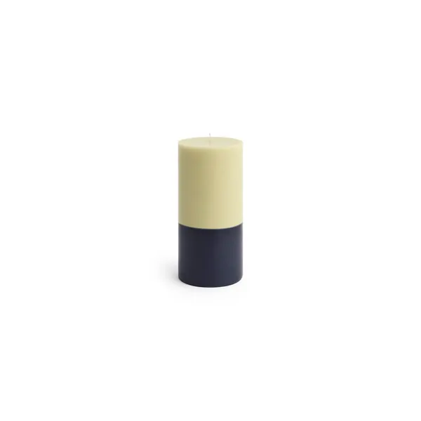 Silo Kaars Groot Lime White/Midnight Blue