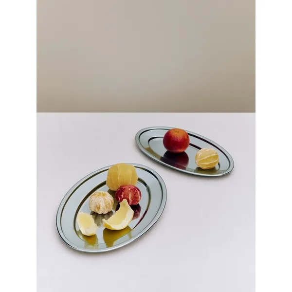 Essential Steel Oval Dish Large Stainless Steel