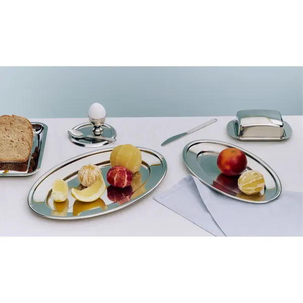 Essential Steel Oval Dish Large Stainless Steel