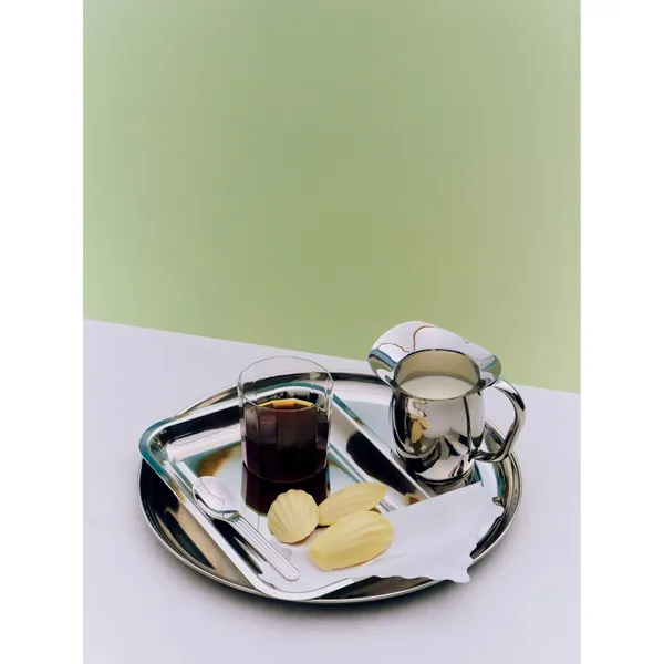 Essential Steel Round Dish Medium Stainless Steel