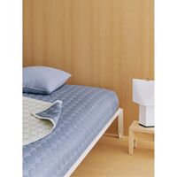 Mega Dot Organic Bedspread 260x260 Dusty Blue