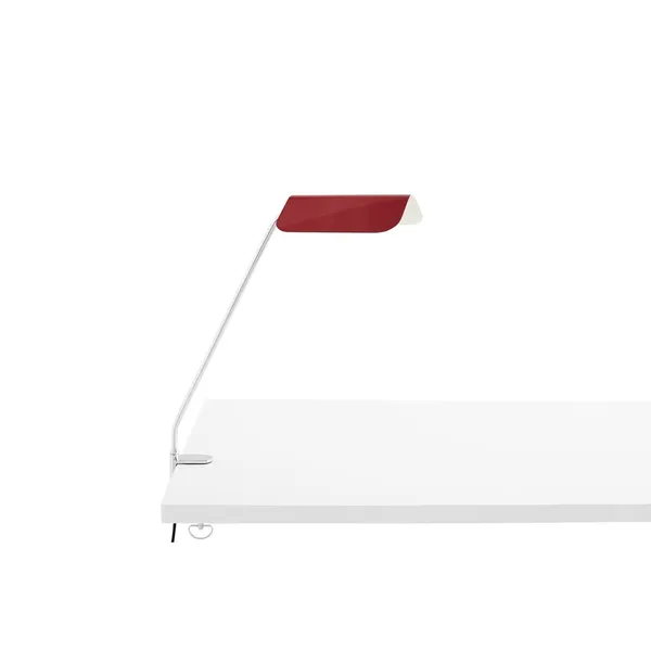 Apex Bureaulamp Met Klem Maroon Red