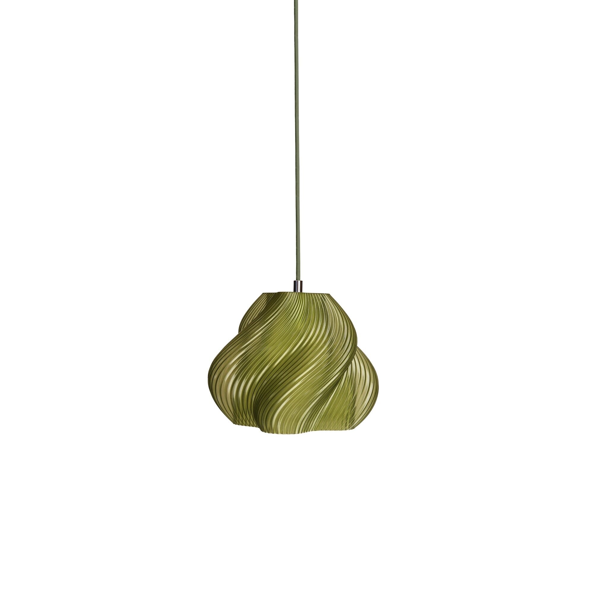 Crème Atelier Soft Serve 01 Taklampe Oliven/ Krom