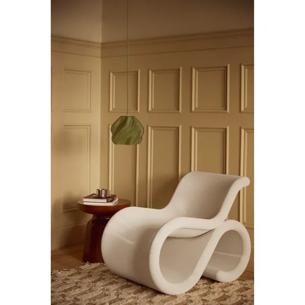 Crème Atelier Soft Serve 01 Pendelleuchte Olive/ Chrom