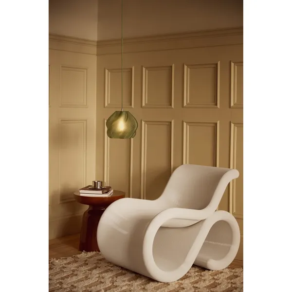 Crème Atelier Soft Serve 01 Pendelleuchte Olive/ Chrom