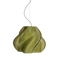 Crème Atelier Soft Serve Mega- Pendelleuchte Olive/ Chrom