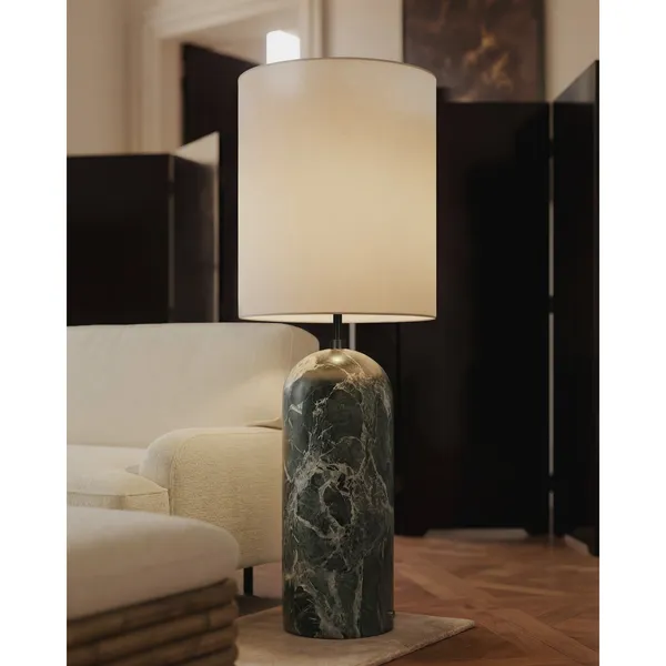 Gubi Gravity -lattiavalaisin XL, smaragdi/kangas