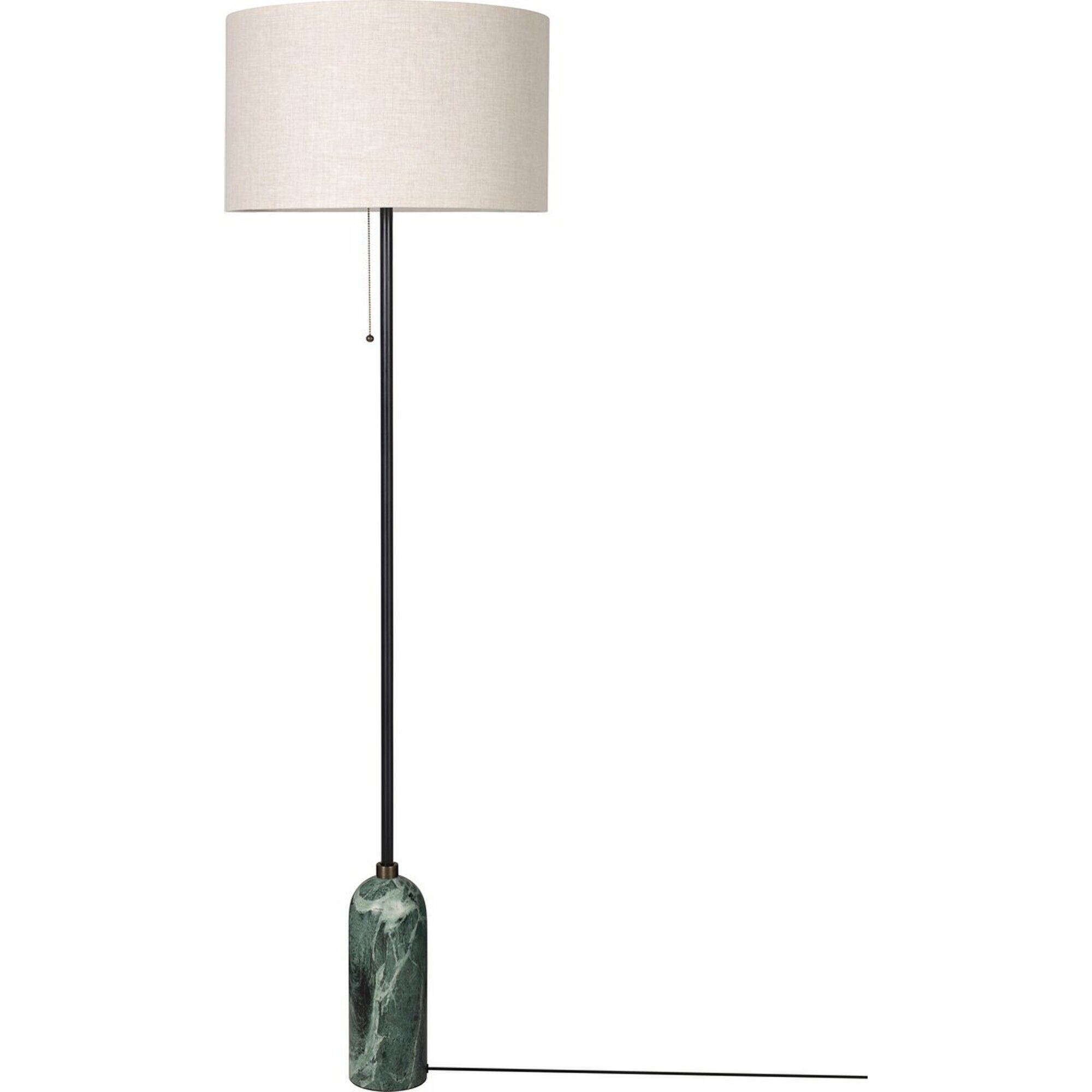 Gubi Gravity Gulvlampe Smaragdgrønn/Lerret