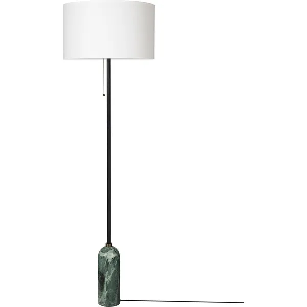 Gubi Gravity Gulvlampe Emerald/Hvid
