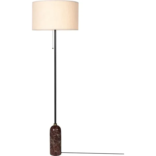 Gubi Gravity Gulvlampe Maroon/Canvas