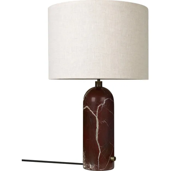 Gubi Gravity Bordlampe Stor Maroon/Canvas