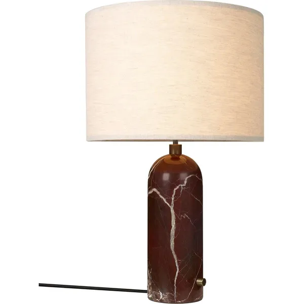 Gubi Gravity Bordlampe Stor Maroon/Canvas