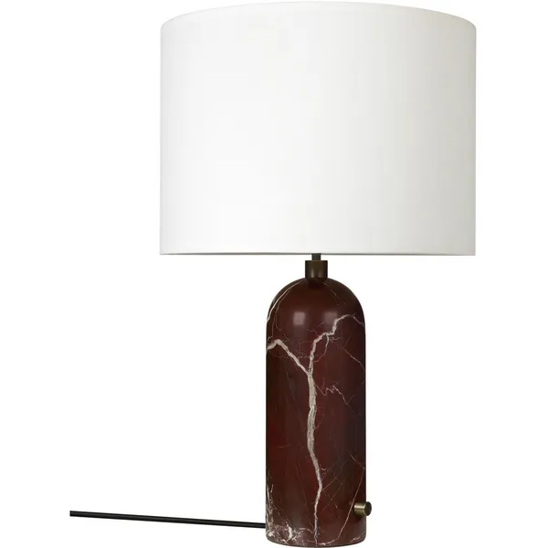 Gubi Gravity Bordlampe Stor Maroon/Hvid