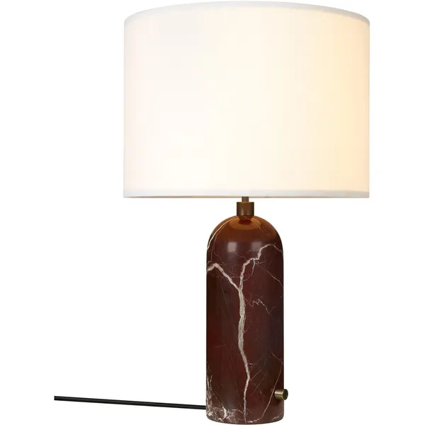 Gubi Gravity Bordlampe Stor Maroon/Hvid