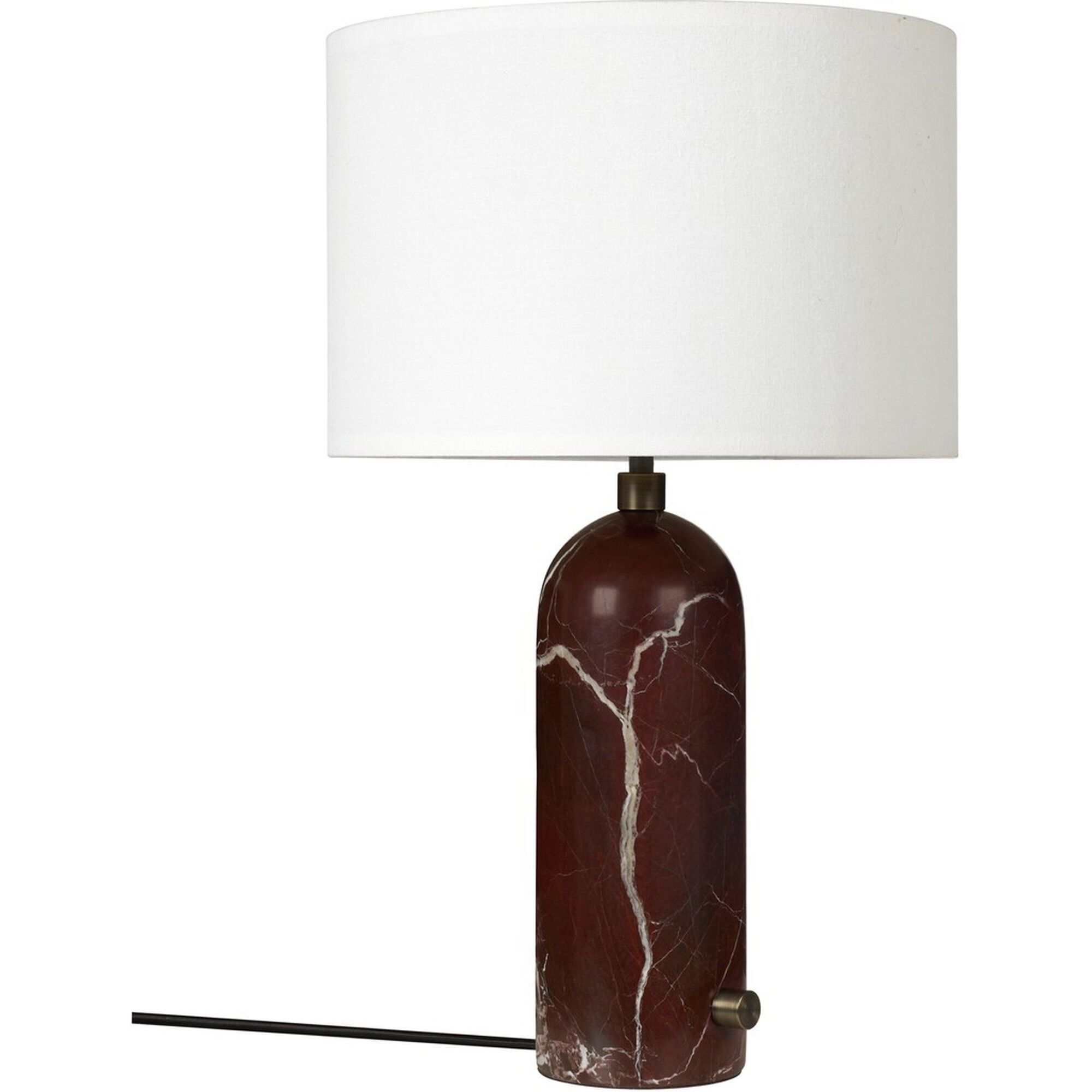 Gubi Gravity Bordlampe Liten Rødbrun/ Hvit