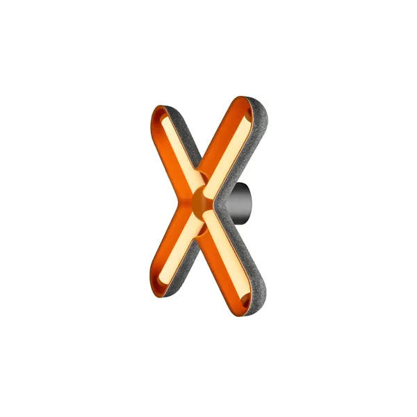 Fuzz Wall Lamp Black/ Orange