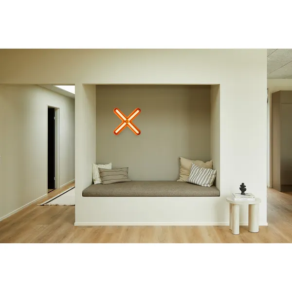 Fuzz Wall Lamp Black/ Orange