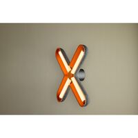 Fuzz Wall Lamp Black/ Orange