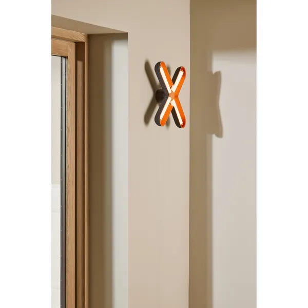 Fuzz Wall Lamp Black/ Orange