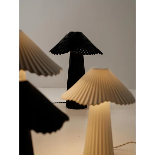 Uala Tischlampe Klein Schwarz/ Weiß