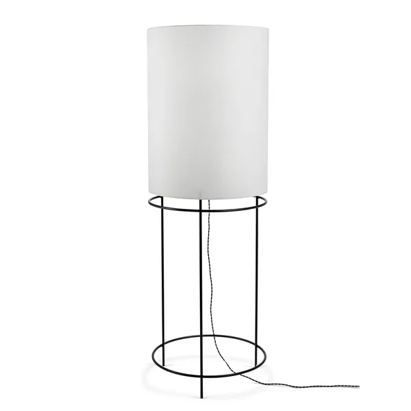 Cylinder 03 Gulvlampe Sort/Hvid