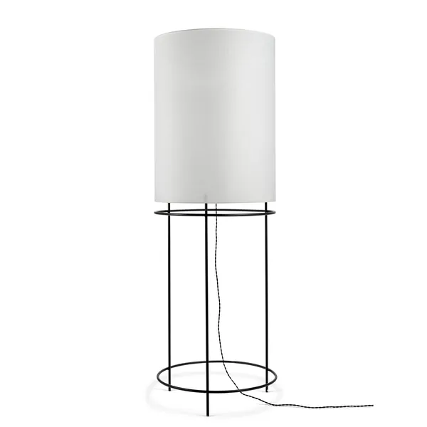 Cylinder 03 Gulvlampe Sort/Hvid