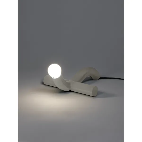 La Due Table Lamp White